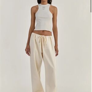 Orseund Iris Cream Wide Leg Pants